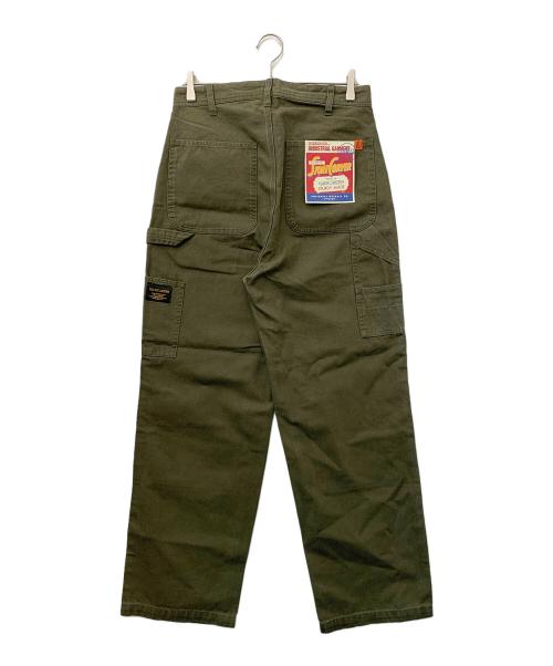 UNIVERSAL OVERALL（ユニバーサルオーバーオール）UNIVERSAL OVERALL (ユニバーサルオーバーオール) HIGH FIVE FACTORY (ハイファイブファクトリー) ダブルニーペインターパンツ カーキ サイズ:Lの古着・服飾アイテム