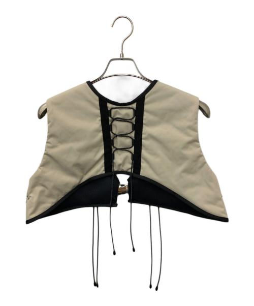 KISHIDAMIKI（キシダミキ）KISHIDAMIKI (キシダミキ) Tec Cropped Top ホワイト サイズ:Fの古着・服飾アイテム