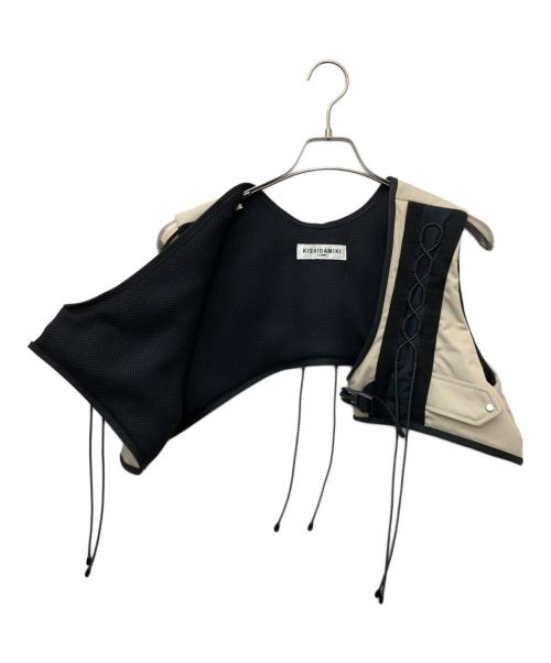 KISHIDAMIKI（キシダミキ）KISHIDAMIKI (キシダミキ) Tec Cropped Top ホワイト サイズ:Fの古着・服飾アイテム