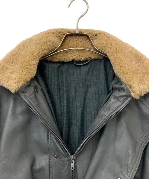 CUNI（-）CUNI (-) レザージャケット グレー サイズ:不明の古着・服飾アイテム