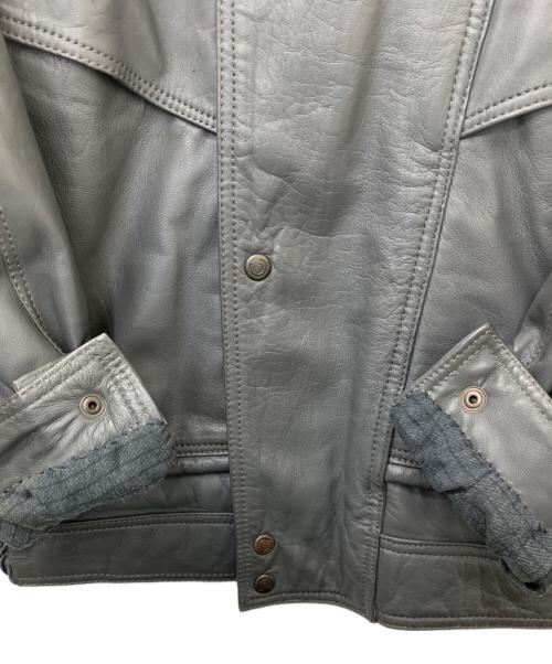 CUNI（-）CUNI (-) レザージャケット グレー サイズ:不明の古着・服飾アイテム