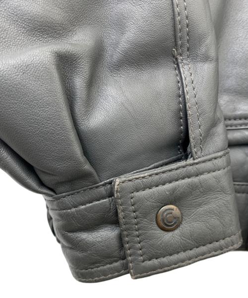 CUNI（-）CUNI (-) レザージャケット グレー サイズ:不明の古着・服飾アイテム