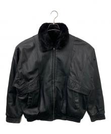 不明（フメイ）の古着「リバーシブルレザージャケット」｜ブラック