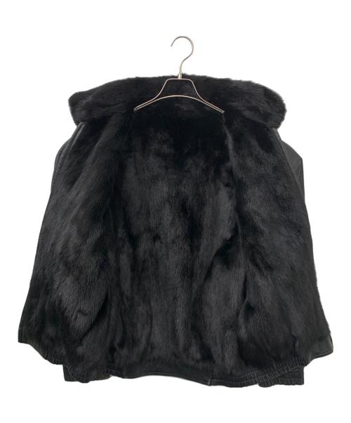 不明（フメイ）不明 (フメイ) リバーシブルレザージャケット ブラック サイズ:表記なしの古着・服飾アイテム