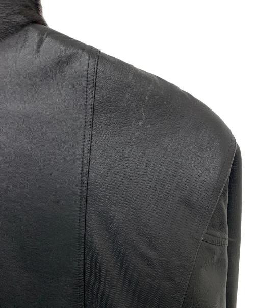 不明（フメイ）不明 (フメイ) リバーシブルレザージャケット ブラック サイズ:表記なしの古着・服飾アイテム