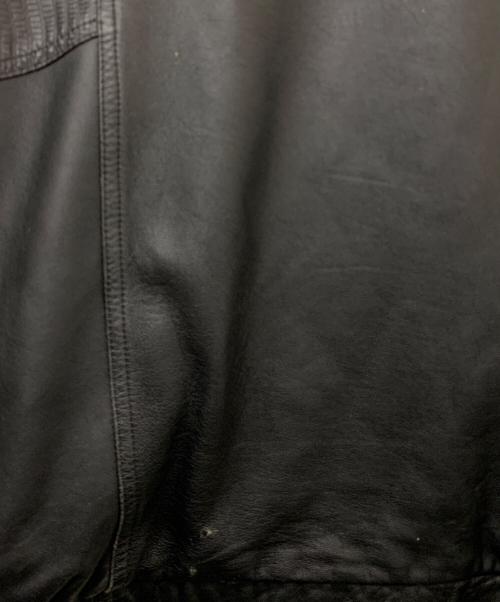 不明（フメイ）不明 (フメイ) リバーシブルレザージャケット ブラック サイズ:表記なしの古着・服飾アイテム