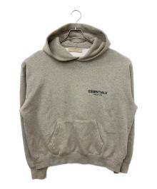 FOG ESSENTIALS（フィアオブゴッド エッセンシャル）の古着「Flocky Back Logo Sweat Pullover Parka」｜グレー