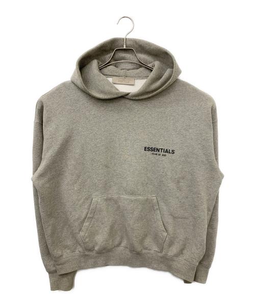FOG ESSENTIALS（フィアオブゴッド エッセンシャル）FOG ESSENTIALS (フィアオブゴッド エッセンシャル) Flocky Back Logo Sweat Pullover Parka グレー サイズ:Sの古着・服飾アイテム