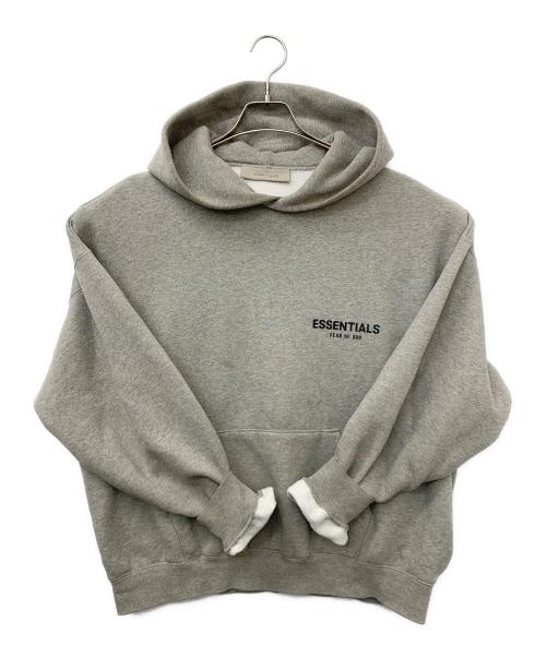 FOG ESSENTIALS（フィアオブゴッド エッセンシャル）FOG ESSENTIALS (フィアオブゴッド エッセンシャル) Flocky Back Logo Sweat Pullover Parka グレー サイズ:Sの古着・服飾アイテム