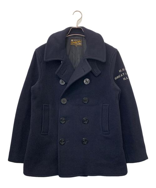 UNITED CARR（ユナイテッドカー）UNITED CARR (ユナイテッドカー) Pコート ネイビー サイズ:40の古着・服飾アイテム