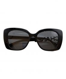 CHANEL（シャネル）の古着「スクエア シェイプ サングラス」｜ブラック