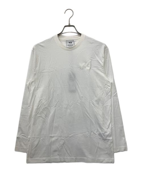 Y-3（ワイスリー）Y-3 (ワイスリー) M CLASSIC CHEST LOGO LS TEE ホワイト サイズ:Sの古着・服飾アイテム