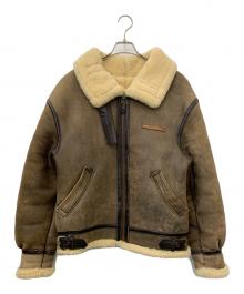 AVIREX（アヴィレックス）の古着「B-3ムートンジャケット」｜ブラウン