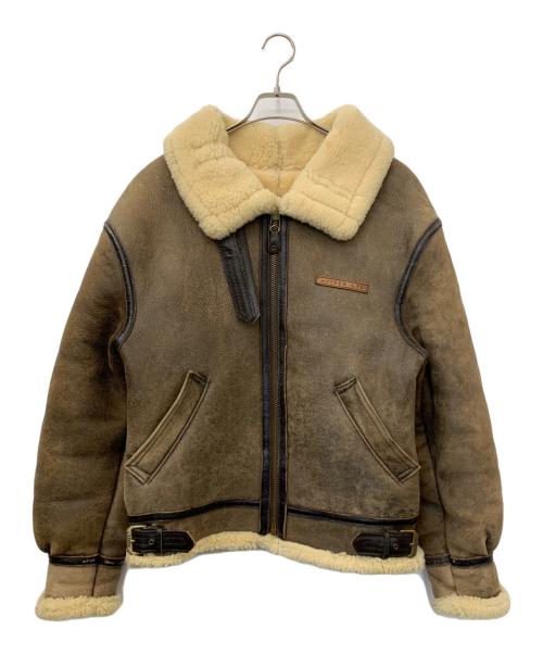 AVIREX（アヴィレックス）AVIREX (アヴィレックス) B-3ムートンジャケット ブラウン サイズ:40の古着・服飾アイテム