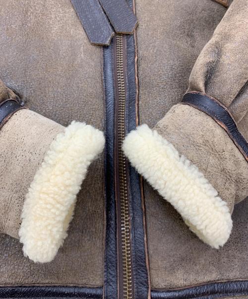 AVIREX（アヴィレックス）AVIREX (アヴィレックス) B-3ムートンジャケット ブラウン サイズ:40の古着・服飾アイテム