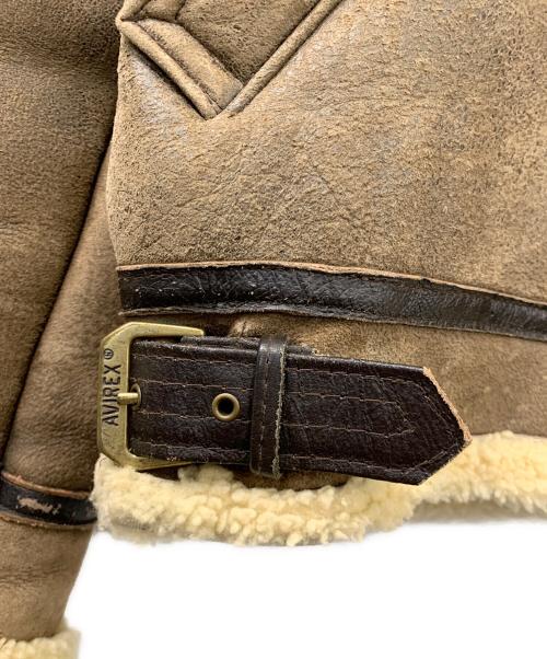 AVIREX（アヴィレックス）AVIREX (アヴィレックス) B-3ムートンジャケット ブラウン サイズ:40の古着・服飾アイテム