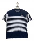 THE NORTH FACEザ ノース フェイス）の古着「S/SパネルボーダーT」｜ネイビー