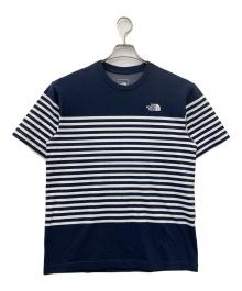 THE NORTH FACE（ザ ノース フェイス）の古着「S/SパネルボーダーT」｜ネイビー