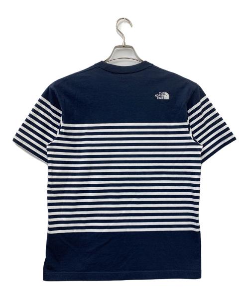 THE NORTH FACE（ザ ノース フェイス）THE NORTH FACE (ザ ノース フェイス) S/SパネルボーダーT ネイビー サイズ:Mの古着・服飾アイテム