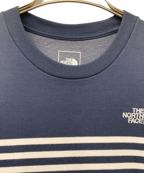 THE NORTH FACE（ザ ノース フェイス）THE NORTH FACE (ザ ノース フェイス) S/SパネルボーダーT ネイビー サイズ:Mの古着・服飾アイテム