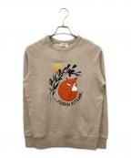 maison kitsuneメゾンキツネ）の古着「クルーネックスウェット」｜ベージュ