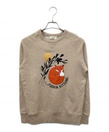 maison kitsune（メゾンキツネ）の古着「クルーネックスウェット」｜ベージュ