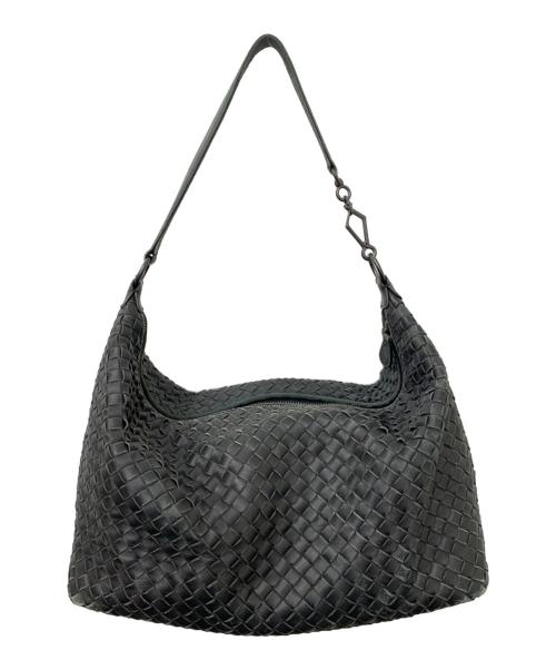 BOTTEGA VENETA（ボッテガベネタ）BOTTEGA VENETA (ボッテガベネタ) ショルダーバッグ ブラックの古着・服飾アイテム