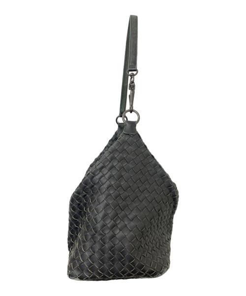 BOTTEGA VENETA（ボッテガベネタ）BOTTEGA VENETA (ボッテガベネタ) ショルダーバッグ ブラックの古着・服飾アイテム