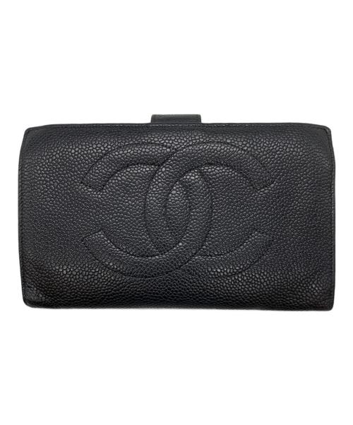 CHANEL（シャネル）CHANEL (シャネル) 長財布 ブラックの古着・服飾アイテム