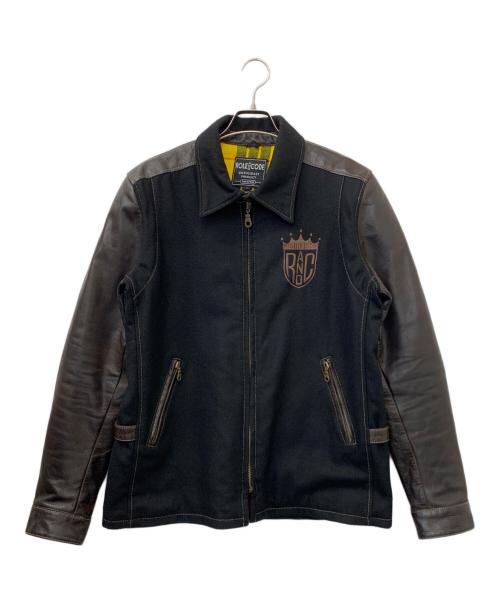 ROLE AND CODE（ロール アンド コード）ROLE AND CODE (ロール アンド コード) ライディングジャケット ブラック×ブラウン サイズ:Lの古着・服飾アイテム