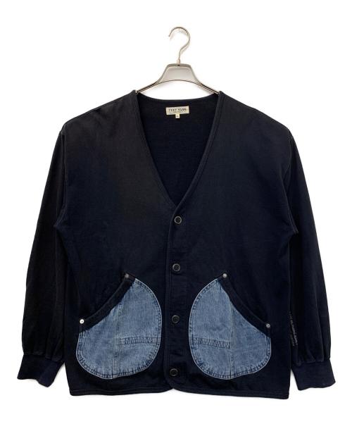AVIREX（アヴィレックス）AVIREX (アヴィレックス) 薄手カーディガン ネイビー サイズ:XLの古着・服飾アイテム