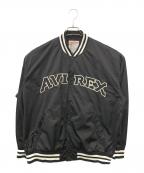 AVIREXアヴィレックス）の古着「スタジアムジャケット」｜ブラック