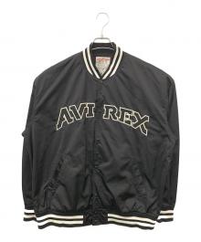 AVIREX（アヴィレックス）の古着「スタジアムジャケット」｜ブラック