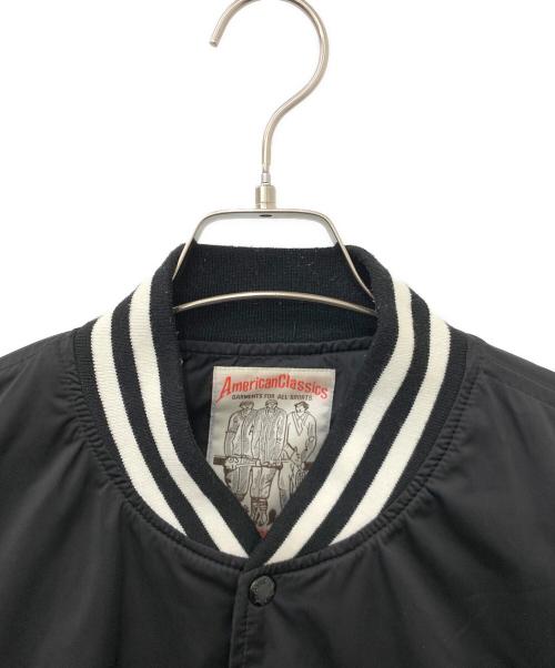 AVIREX（アヴィレックス）AVIREX (アヴィレックス) スタジアムジャケット ブラック サイズ:XLの古着・服飾アイテム