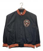 AVIREXアヴィレックス）の古着「LIGHT STADIUM JACKET」｜ブラック×レッド