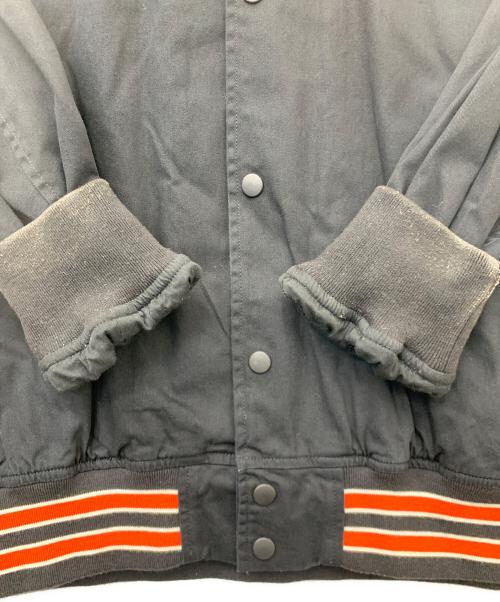 AVIREX（アヴィレックス）AVIREX (アヴィレックス) LIGHT STADIUM JACKET ブラック×レッド サイズ:XLの古着・服飾アイテム