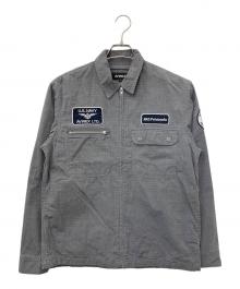 AVIREX（アヴィレックス）の古着「PIGMENT ZIP UP JACKET」｜グレー