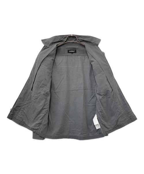 AVIREX（アヴィレックス）AVIREX (アヴィレックス) PIGMENT ZIP UP JACKET グレー サイズ:Mの古着・服飾アイテム