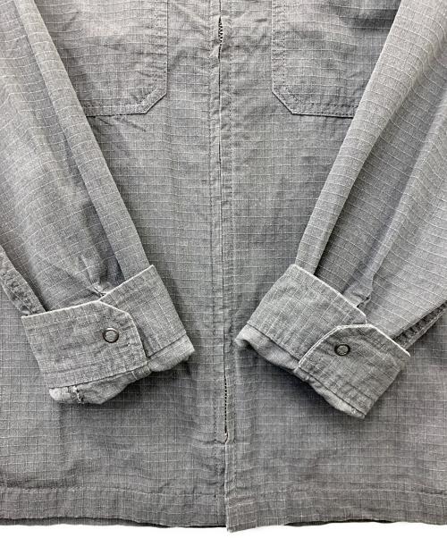 AVIREX（アヴィレックス）AVIREX (アヴィレックス) PIGMENT ZIP UP JACKET グレー サイズ:Mの古着・服飾アイテム