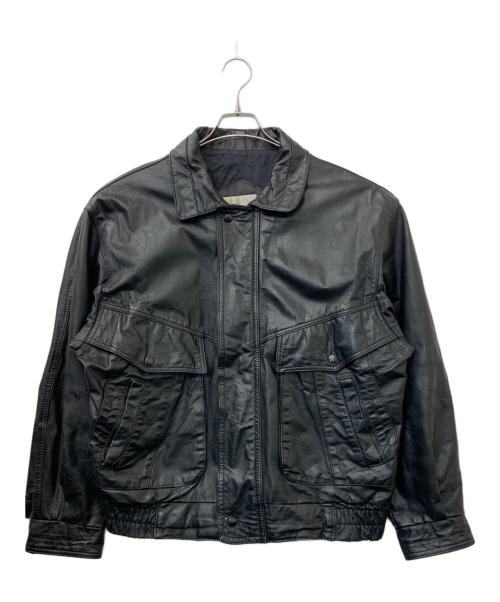 BOULEVARD CLUB（-）BOULEVARD CLUB (-) レザージャケット ブラック サイズ:Mの古着・服飾アイテム