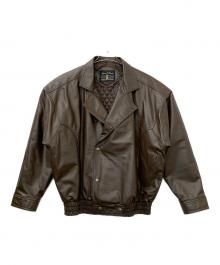 new paris（-）の古着「レザージャケット」｜ブラウン