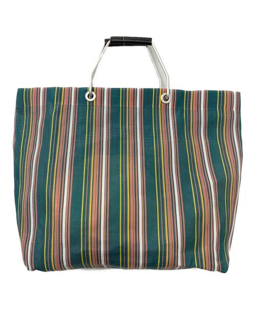 MARNI（マルニ）MARNI (マルニ) フラワーカフェトートバッグ グリーン×ピンクの古着・服飾アイテム
