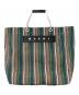 MARNI（マルニ）の古着「フラワーカフェトートバッグ」｜グリーン×ピンク