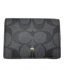 COACH（コーチ）の古着「3つ折り財布」｜ブラック