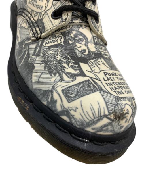 Dr.Martens（ドクターマーチン）Dr.Martens (ドクターマーチン) MARK WIGAN (マークウィガン) 8ホールブーツ ホワイト×ブラック サイズ:UK4の古着・服飾アイテム