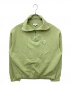 LACOSTEラコステ）の古着「ルーズフィット ジップネック鹿の子地プルオーバー」｜グリーン
