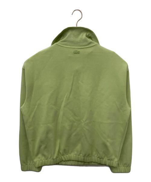 LACOSTE（ラコステ）LACOSTE (ラコステ) ルーズフィット ジップネック鹿の子地プルオーバー グリーン サイズ:US Lの古着・服飾アイテム