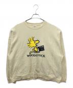 DAIRIKU×PEANUTSダイリク×ピーナッツ）の古着「WOODSTOCK” Water-repellent Pullover Sweater」｜イエロー