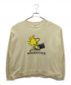 DAIRIKU×PEANUTSダイリク×ピーナッツ）の古着「WOODSTOCK” Water-repellent Pullover Sweater」｜イエロー