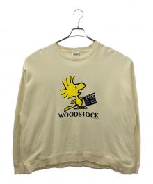DAIRIKU×PEANUTS（ダイリク×ピーナッツ）の古着「WOODSTOCK” Water-repellent Pullover Sweater」｜イエロー